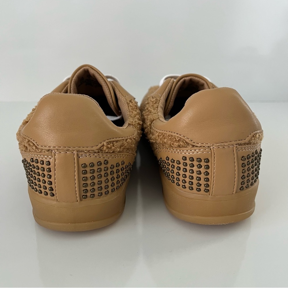 Zodiac Sansa Studded Sneakers Tan Shearling 10 - Picture 10 of 14